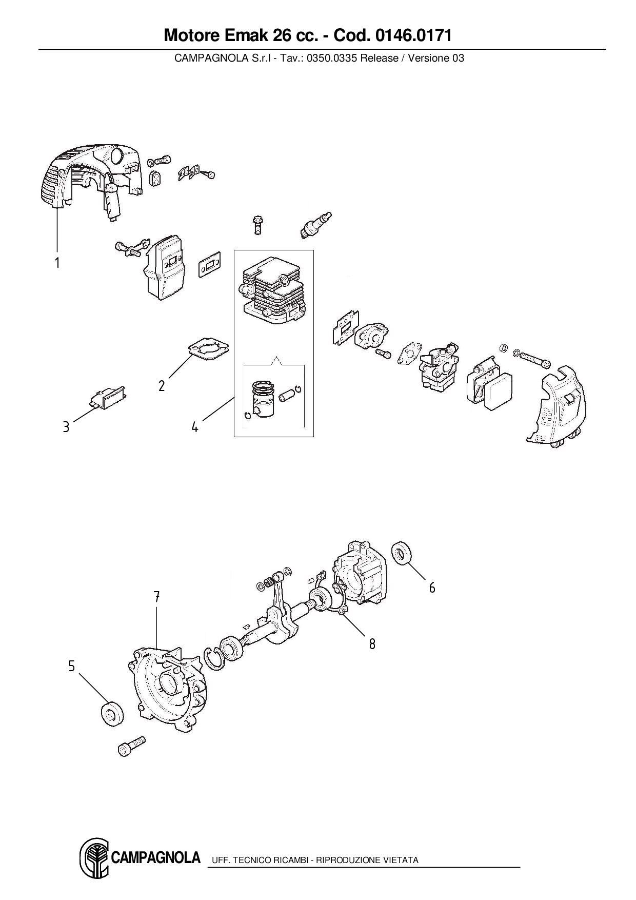 0146.0171_Motore Emak 26 cc.